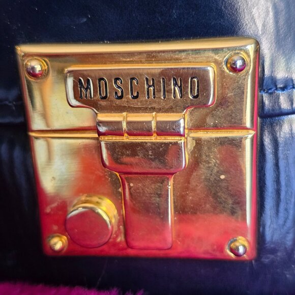 Rare Moschino Redwall Leather Belt sz 44 main image 5